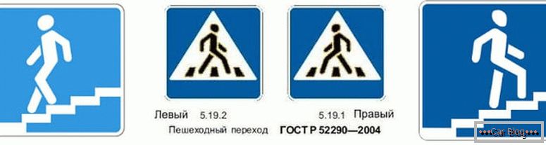 як выглядае знак пешаходны пераход в России