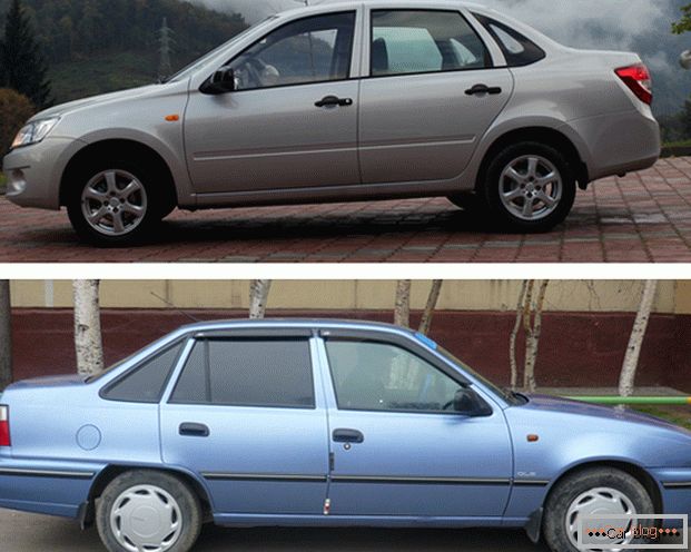 Лада Гранта і Daewoo Nexia - бюджетные автомобили, пользующиеся популярностью на российском рынке