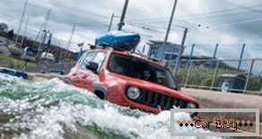 Jeep Renegade прыняў удзел у «Рафтынг» 1