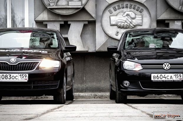 Volkswagen Polo і Skoda Rapid - якія ж адметныя асаблівасці гэтых аўтамабіляў?