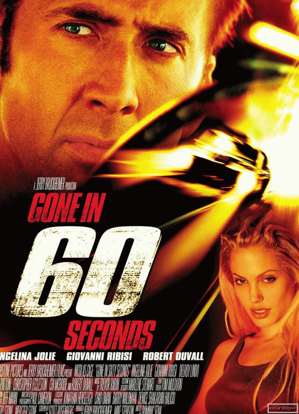 Постер к фильму Сагнаць за 60 секунд 2000 года