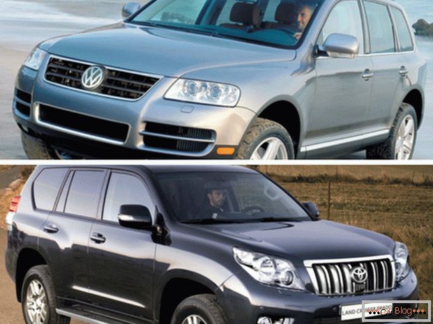 Параўнанне аўтамабіляў Volkswagen Touareg і Toyota Land Cruiser Prado